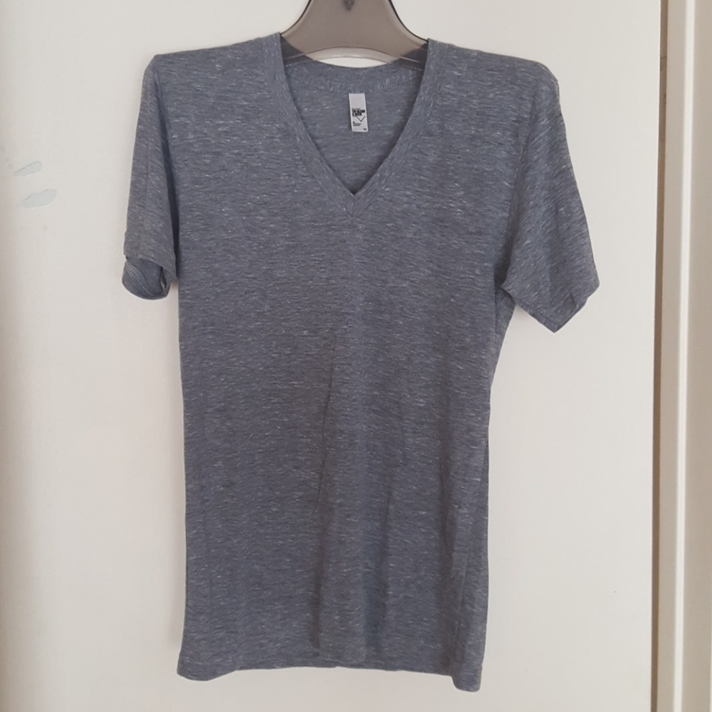 American Apparel gray v-neck